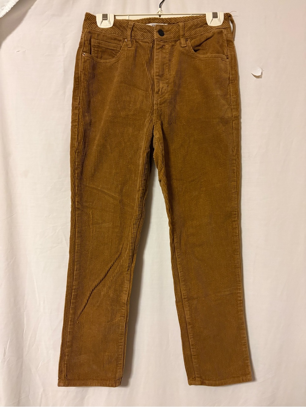 PacSun Women's Straight-Leg Corduroy Pants in Camel Brown